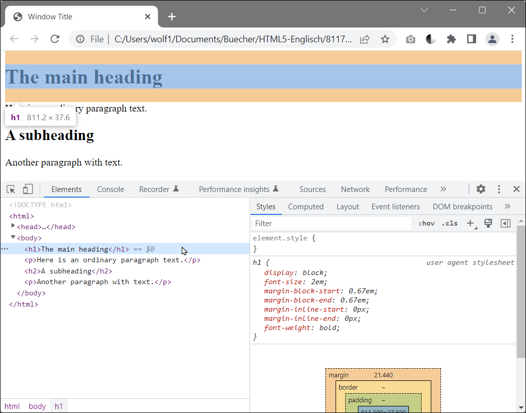 Hierarchical DOM View