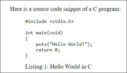 The Text Preformatted between <pre> and </pre> Gets Output Exactly as It Was Entered