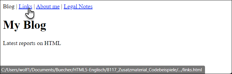 Thanks to Linking via a Relative URL, Any Page Can Be Visited and Viewed within the Pages of the Same Website