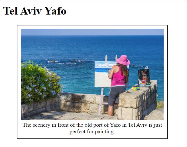 The Caption Has Been Formatted with CSS for Clarity, So That the <figure> Element Can Be Seen More Clearly