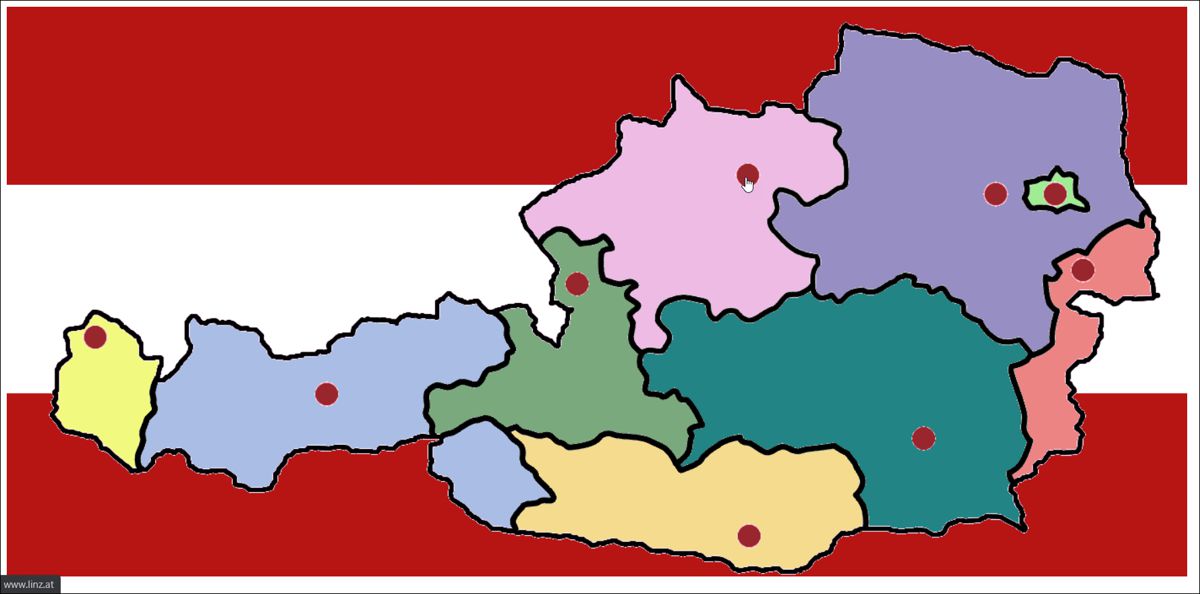 Link-Sensitive Areas Can Be More Complex, as in the Case of a Geographical Map