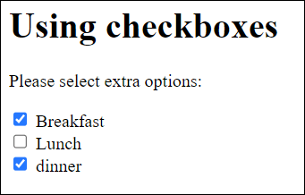The Checkboxes in Use