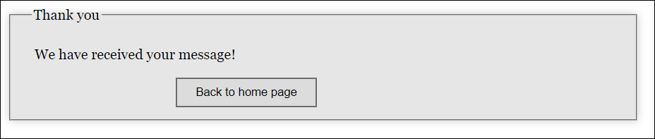 The Form Has Been Successfully Submitted