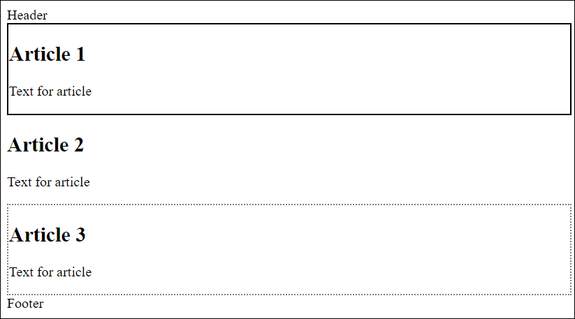 The Pseudo-Class Selectors “:first-of-type” and “:last-of-type” in Use