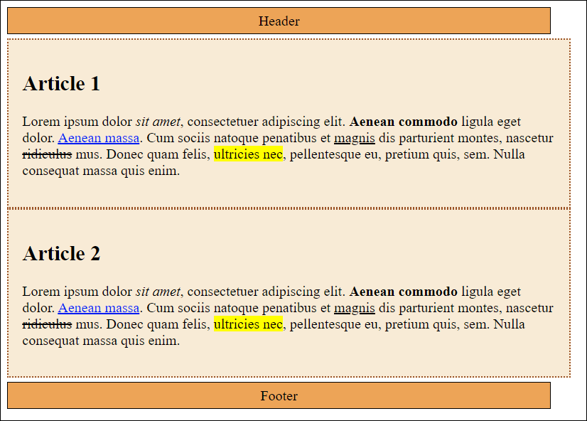 Despite Identical Width Specifications with “width”, the Boxes Are Displayed with Different Widths; To Adjust This Value, You Need to Calculate the Total Width