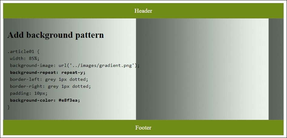 Tiling a Background Graphic Doesn’t Always Produce the Desired Result