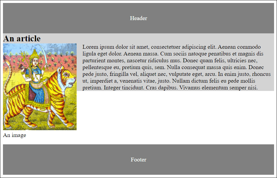 Stopping the Float Solves Only Part of the Problem: With the CSS Features “padding”, “border”, “margin”, and “background”, the Image Remains Protruding
