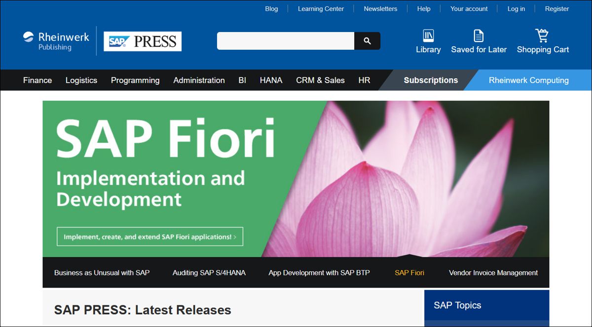 The Website after Loading in the Firefox Web Browser