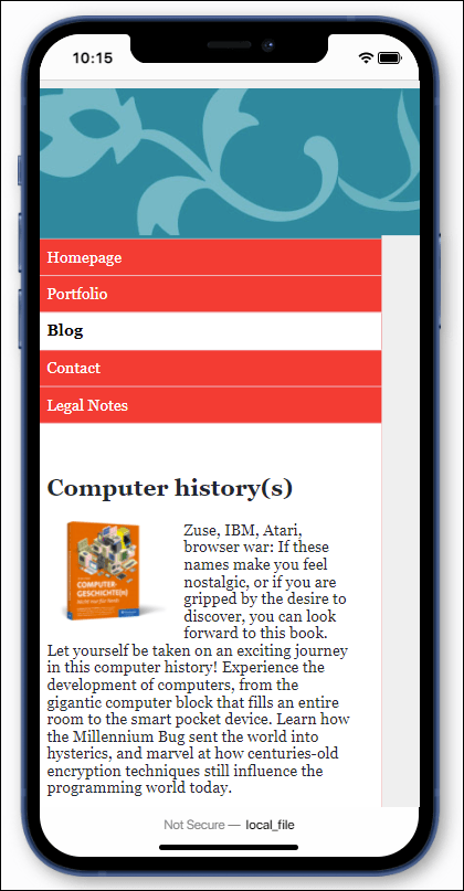 Things Don’t Look Much Better in the Mobile Version