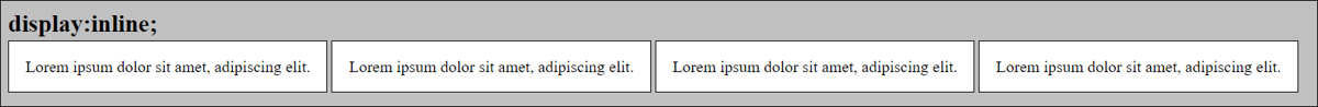 The Behavior of the <p> Elements Was Set to “display: inline;”
