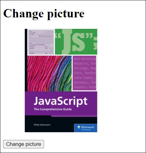 In This Example, the “src” and “old” Attributes of the <img> Element Are Changed So the Image Gets Replaced