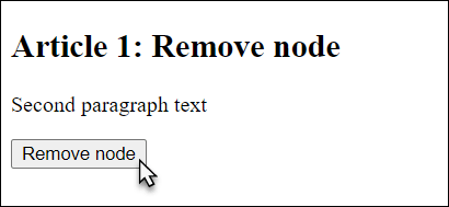 A <p> Element Has Been Removed