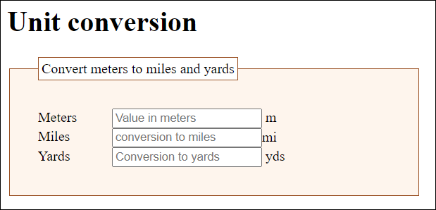 Users Can Enter a Numerical Value in Meters