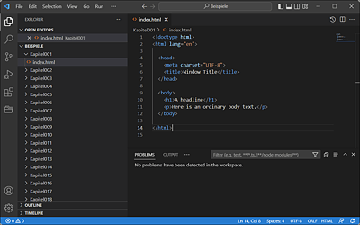 Here I’ve Written the HTML Code in Microsoft’s Visual Studio Code Editor on Windows