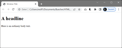 The Saved HTML Document index.html in Google Chrome on Windows