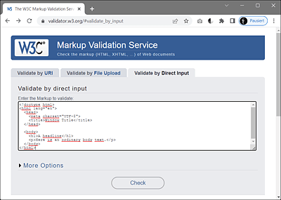 HTML Code for Validation Has Been Inserted Here