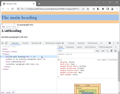Hierarchical DOM View