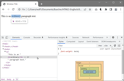 A DOM Inspector Lists the Hierarchical Structure Very Clearly