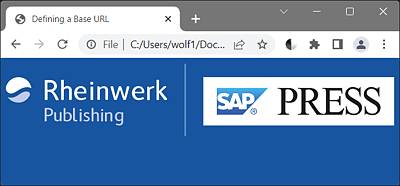 Thanks to the Base URL Defined in <base> in the “href” Attribute, the Image File That’s Not Fully Referenced Is Supplemented by the Base URL of the Browser and Displayed