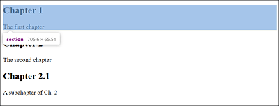 Between <section> and </section>, You Can Divide the Content of a Document into Meaningful and Logical Units