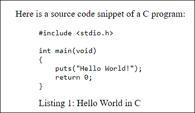 The Text Preformatted between <pre> and </pre> Gets Output Exactly as It Was Entered