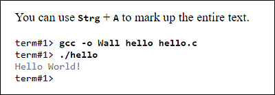 The Web Browsers Themselves Decide How to Display the Text Between <kbd> and <kbd> for Input or <samp> and </samp>