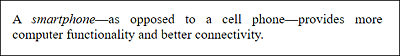 In this Paragraph Text, the Term “Smartphone” Was Described, Which Is Why It Was Placed between <dfn> and </dfn>