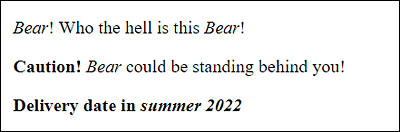 Different Ways to Emphasize or Highlight a Text Using <em> and <strong>