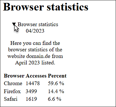 Expanding and Collapsing Information Thanks to the HTML Elements <details> and <summary> (Example in /examples/chapter005/5_1_6/index2.html)