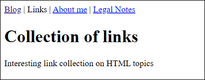 HTML Document links.html