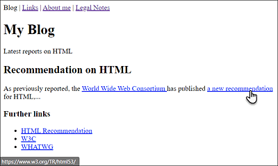 Many Web Browsers Display the Link’s Destination Address at the Bottom of the Status Bar When You Hover over It