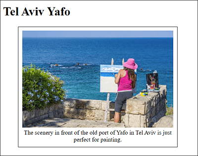 The Caption Has Been Formatted with CSS for Clarity, So That the <figure> Element Can Be Seen More Clearly