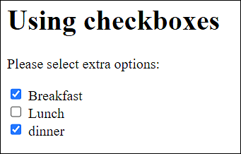 The Checkboxes in Use