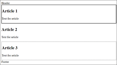 The Pseudo-Class Selectors “:first-of-type” and “:last-of-type” in Use