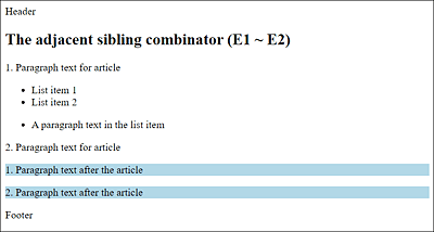 The General Sibling Combinator in Use