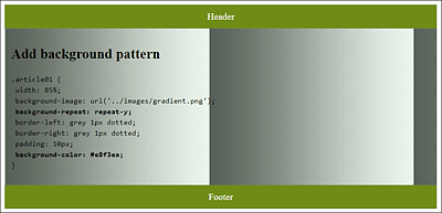 Tiling a Background Graphic Doesn’t Always Produce the Desired Result