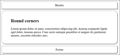 Round Corners Are Relatively Easy to Create (Example in /examples/chapter011/11_5_7/index.html; CSS Is in /examples/chapter011/11_5_7/css/style.css)