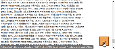 With the Fixed Positioning of the “Up” Link at the Bottom Right, You Can Jump Up to the Top of the Page at Any Time