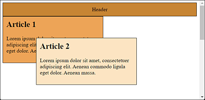 With Relative or Absolute (or Even Fixed) Positioning, You Must Expect Elements to Overlap