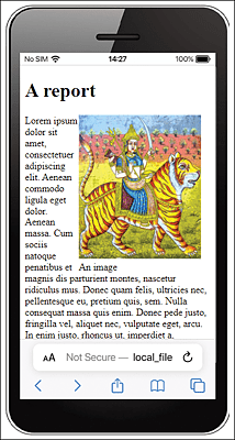 Layout No Longer Looks Nice on a 320-Pixel-Wide Smartphone: In Some Places, There’s Only One Word Left in the Line