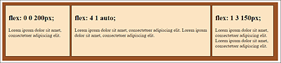Different Values for Flexboxes