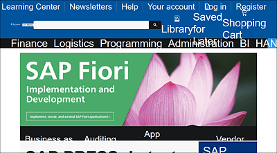 Here, the “Zoom Text Only” Function Was Used, but Pixels Were Used for the Layout Wrap in the Media Queries: The Layout Is Gone