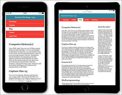 Now the Basic Version Is Switched to the Next Layout Version from a Screen Width of 640 Pixels