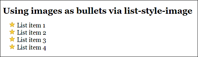 You Can Use a Graphic as a Bullet Point with the CSS Feature “list-style-image”