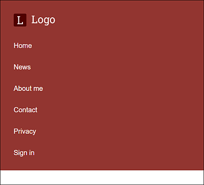 The List after a First Basic Styling