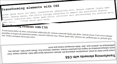 Other HTML Elements Can Also Be Transformed. Here, <article> Elements Were Rotated or Skewed (Example in /examples/chapter014/14_5_6/index.html)