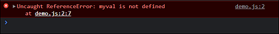 Thanks to Strict Mode, the JavaScript Reports an Error Here