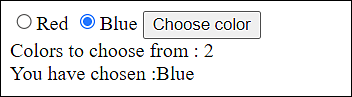 Evaluation of Radio Buttons Using the “getElementsByName()” Method