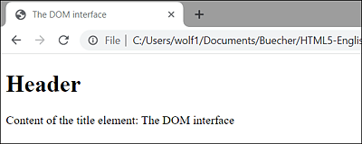 You Can Use “document.title” to Determine the Content of the <title> Element