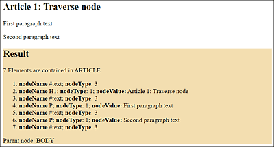Traversing a Root Node